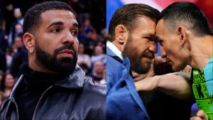 Drake, Max Holloway and Conor McGregor
