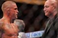 Dustin Poirier and Dana White after UFC 318