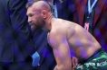 Conor McGregor reacts after his fight at UFC 329