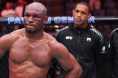 Kamaru Usman in the Octagon after his fight at UFC Oklahoma City