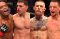 Anderson Silva, Nick Diaz, Conor McGregor, Nate Diaz