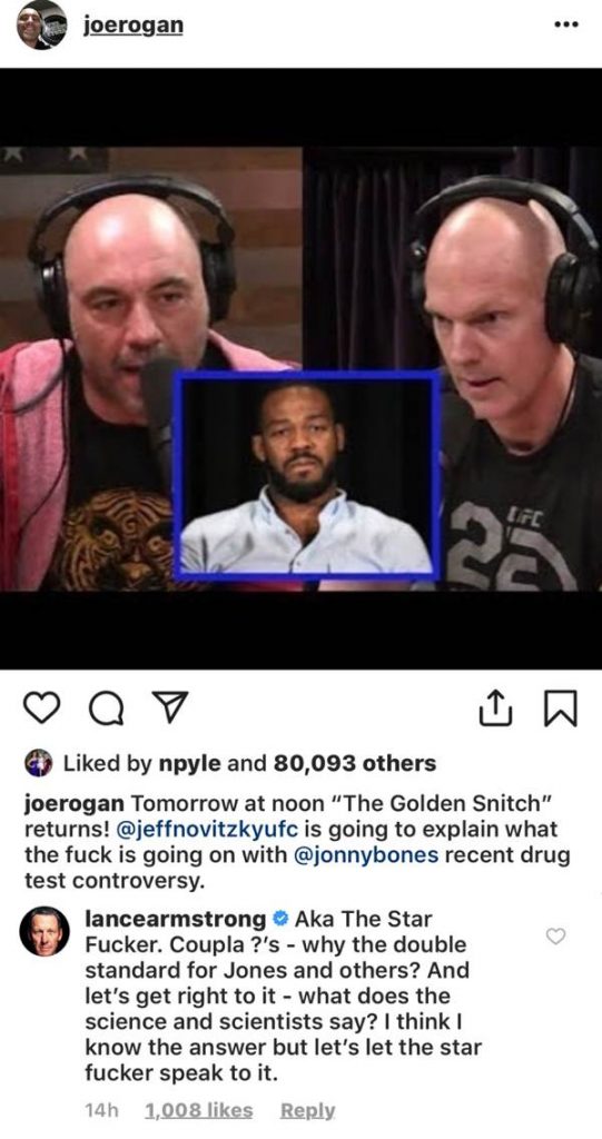 Joe Rogan, Lance Armstrong, Jon Jones