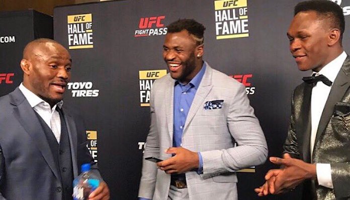 Kamaru Usman, Francis Ngannou, Israel Adesanya