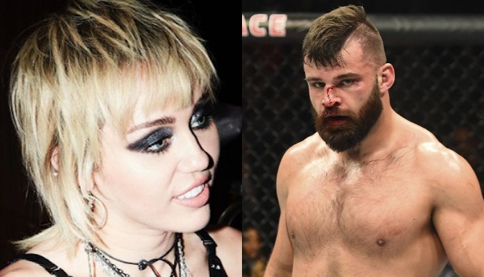 Miley Cyrus, Daniel Cormier, Julian Marquez