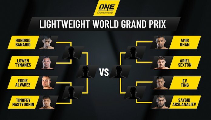 ONE Lightweight World Grand Prix, Eddie Alvarez, Ev Ting, Ariel Sexton, Amir Khan, Lowen Tynanes