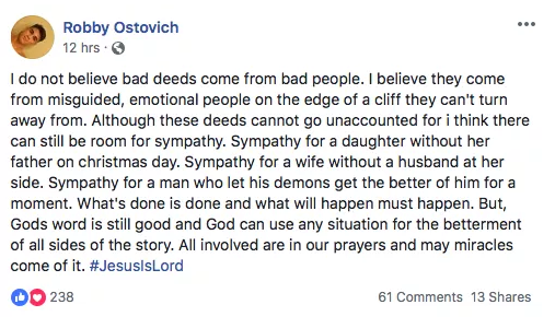 Rachael Ostovich statement