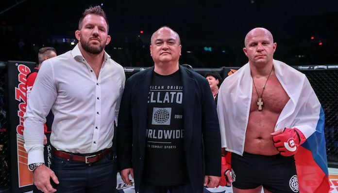 Ryan Bader, Scott Coker, Fedor Emelianenko, Bellator 214