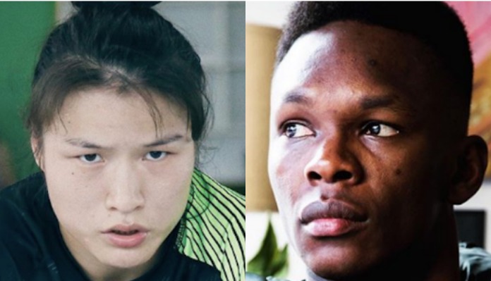 Weili Zhang, Israel Adesanya, Dana White